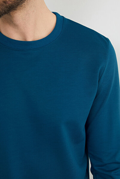 Fulla Moda Hanorac basic cu guler rotund