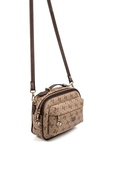 Silver Polo Geantă de damă Silver & Polo Bej închis - Maro SP1186