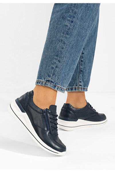 B T Shoes Sneakers dama piele Zetta albastri