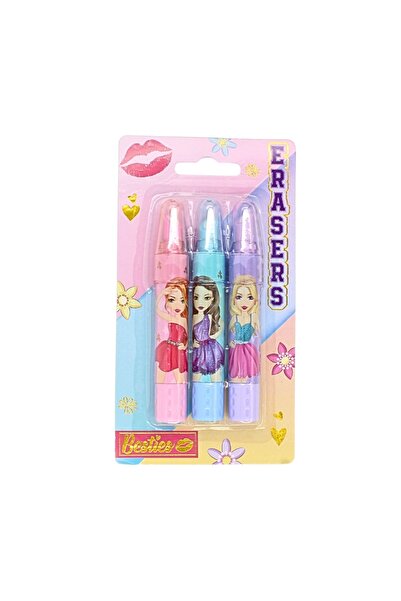 Besties Set de 3 radiere în formă de ruj,