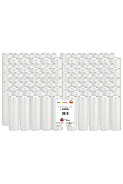 Urgent Horeca Set 100 role pungi vidat gofrate, dimensiuni 150x5000 mm, grosime 85 microni, preparare Sous Vide