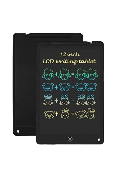 Edman TB-12 12-inch Multicolor LCD Graphic Tablet with Stylus, Eye Protection - Black
