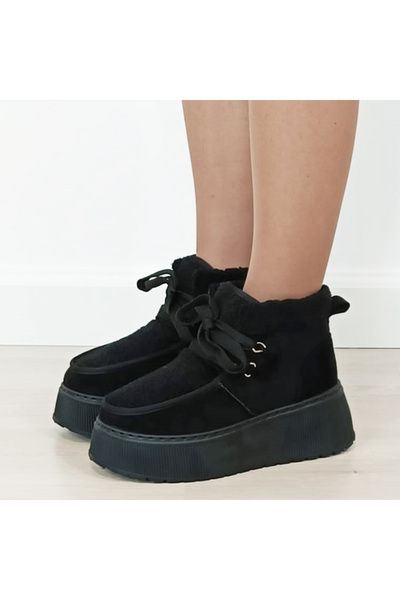 SOFILINE Cizme negre din blană B-25815 115