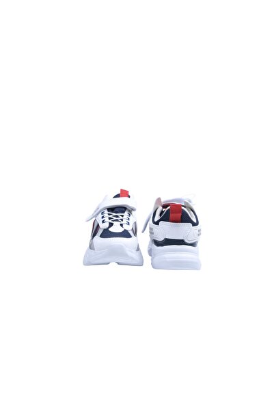 M.P. Children's White-Navy Blue Mpone ft Sports Casual Daily Shoes