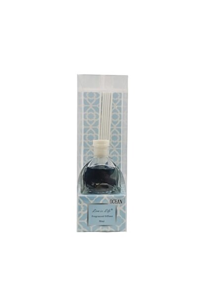 Doty Difuzor de cameră Love is Life Mandala Scent, parfum oceanic, 50 ml, sticlă transparentă, bețișoare incluse - D