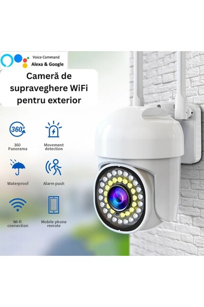 OEM WiFi Surveillance Camera — Live Phone View, Night Vision, Human ID Alert