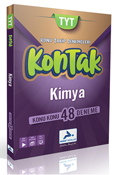 paraf yayınları TYT KİMYA KONU KONU 48 DENEME (KONTAK DENEMELER)