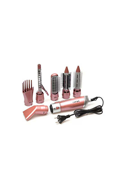 Deliny Multifunctional Hair Dryer Styling Device, 6 Accessories, 2200 W, Pearl Pink