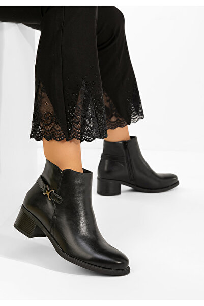 B T Shoes Ghete cu toc Ilvoria negru