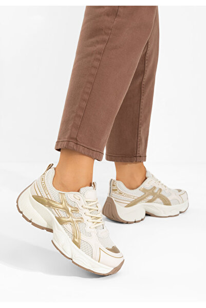 B T Shoes Sneakers cu platforma Kaliora V2 aurii