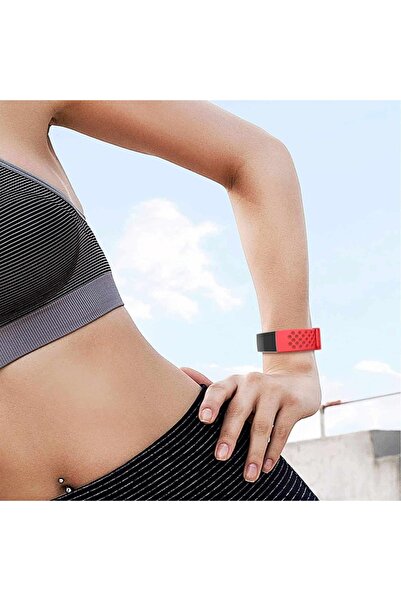 Edman sport strap for Fitbit Charge 3/4, Size S, Red