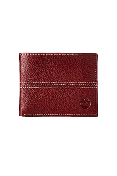 Timberland men's leather wallet Sportz Quad Passcase, Burgundy