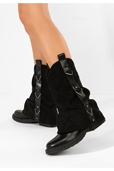 B T Shoes Cizme scurte dama Ismoria negre