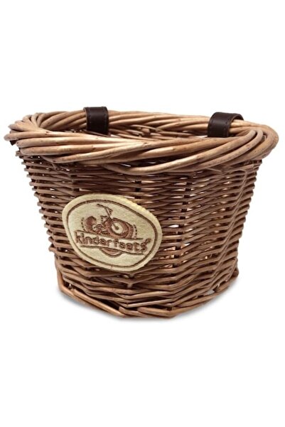 Kinderfeets Wicker Bicycle Basket for Children, – Elegant and Functional