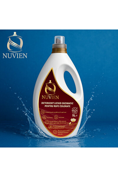 Nuvien Liquid enzymatic detergent for colored laundry, 125 washes, scent inspired by scandal, 5l
