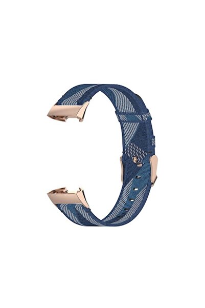 Edman Curea de schimb pentru Fitbit Charge 3 / 4 / 3 SE, textilă, albastră