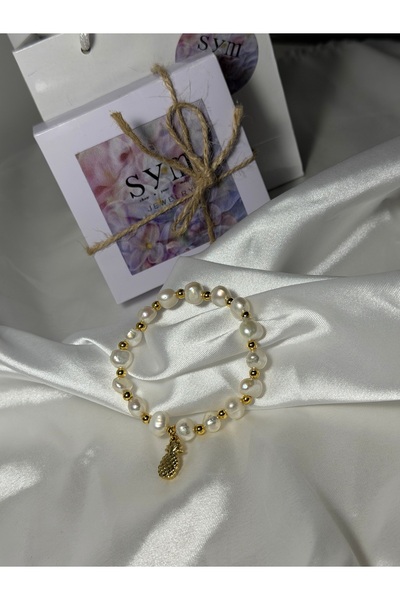 SYM ANANAS CHARM DETAYLI İNCİ BİLEKLİK