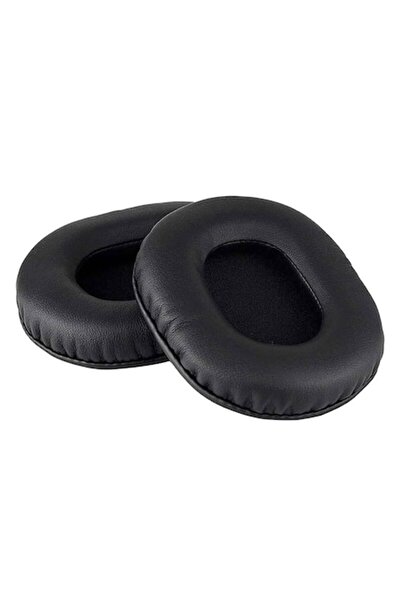 Edman Pernițe pentru urechi Audio-Technica ATH-M50X și ATH-MSR7, din piele ecologică, negre, pachet de 2