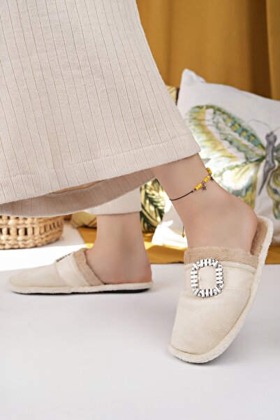 Modafırsat Γυναικείες παντόφλες εσωτερικού χώρου, βελούδινες που πλένονται, με επένδυση από μαλλί, παντόφλες από γούνα, πακέτο προσφοράς για επισκέπτες, παντόφλες νύφης