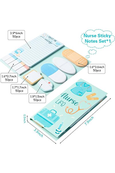 OEM Set notițe adezive Albastru Nurse Life
