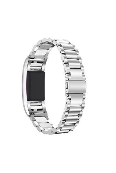 Edman Curea metalică 3Z pentru Fitbit Charge 2, argintie