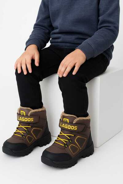 ÇTM LAGOOS Lagoos Children's Boots with Wool Inside Non-Slip Sole