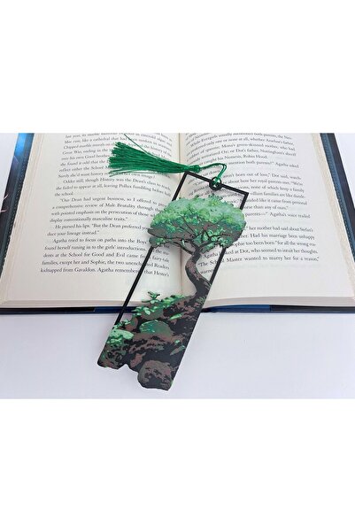 Anka Atolye علامة كتاب مؤطرة على شكل شجرة بونساي - علامة كتاب بتصميم طبيعي - ...