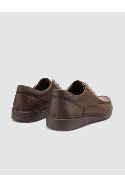 Cabani 100% Genuine Leather Brown Men's Casual Shoes