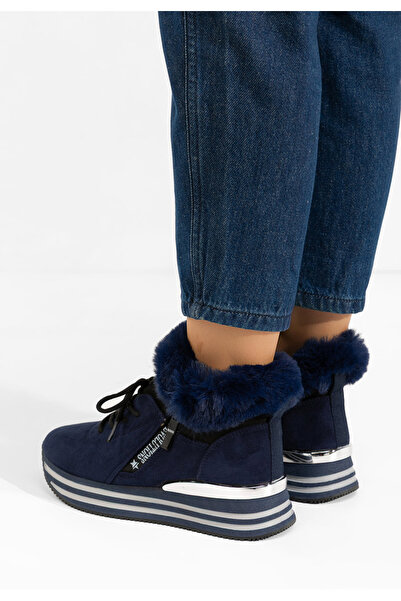 B T Shoes Sneakers dama imblaniti Axira albastri