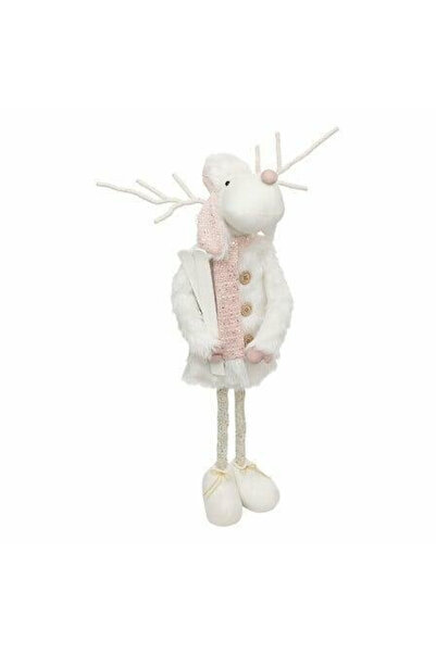 Other REINDEER FIGURE 76 cm pink ON TELESCOPIC LEGS