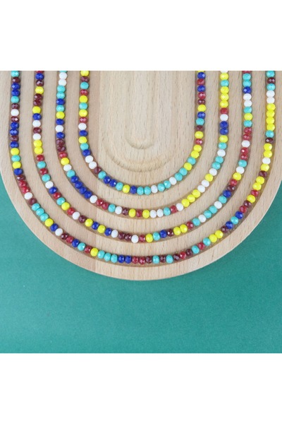 Prestij Boncuk خرز كريستال 4 ملم بألوان متنوعة