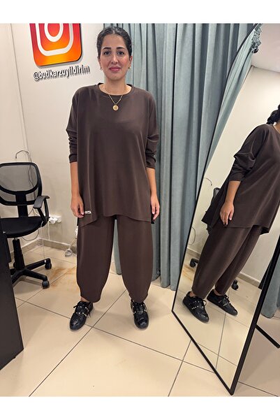 Arzu Yıldırım Butik Kumaş Oversize Kalıp Tarz Tesettüre UygunEşofman Takımı K...