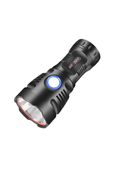 BZRSH Lanternă LED, Aluminiu, XHP90 + COB, 9800mAh, USB-C, 2000 lm, Negru