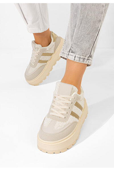 B T Shoes Sneakers cu platformă Janeia bej