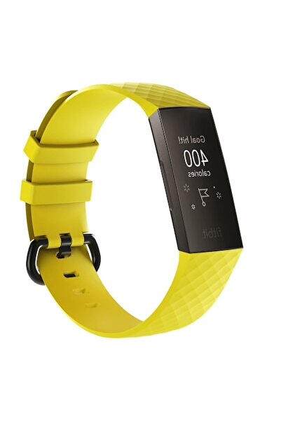 Edman strap for Fitbit Charge 3/4, size L, Yellow