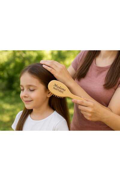 MadameNatural 100% Natural Bamboo Comb Set of 2 (Large-Oval)