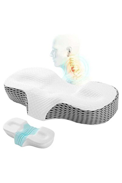 COOYA Cervical Memory Foam Pillow, Contour Pillows for Neck and Shoulder Pain, Ergonomic Pillow