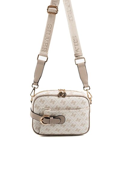 Silver Polo Bej - Kum SP1256 Çapraz Çanta