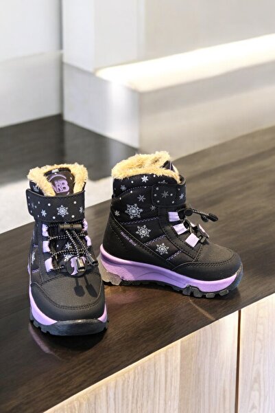 NorthBlue ÇOCUK KAR BOTU RENKLİ İÇİ TÜYLÜ