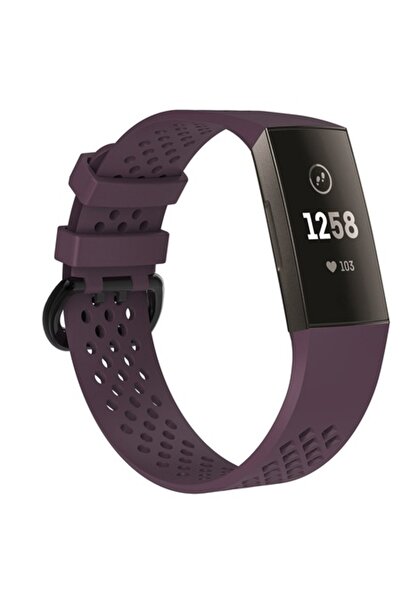 Edman Brățară sport pentru Fitbit Charge 3 / 4, mărimea L, violet