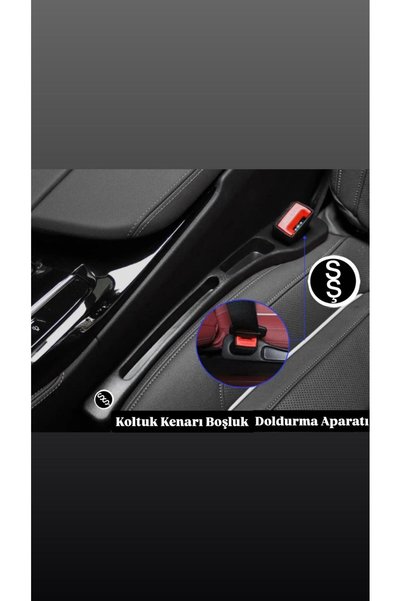 SAŞAAKSESUAR Chevrolet Cruze Model Car Seat Edge Gap Filler 2Pcs Black