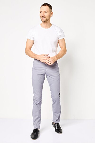 Levi's Men Slim Fit Plain Chino Pants, Grey