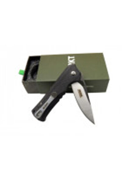 Skygo Crkt Muskie 202 BK Siyah Kamp / Outdoor Çakı 18 cm - Yarı Otomatik, Kutulu