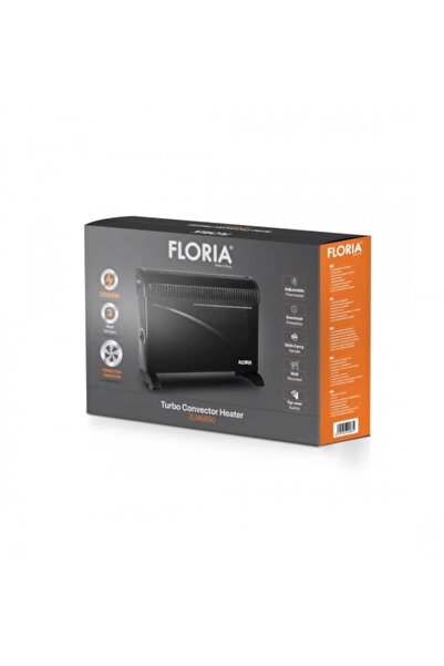 Floria Electric convector TURBO ZLN6850, 2000W, 3 power levels, adjustable thermostat