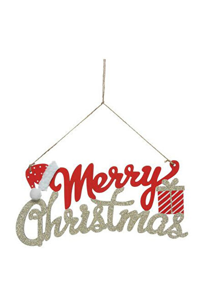 Other Pandantiv Marry Christmas 30 cm | Roșu/Auriu