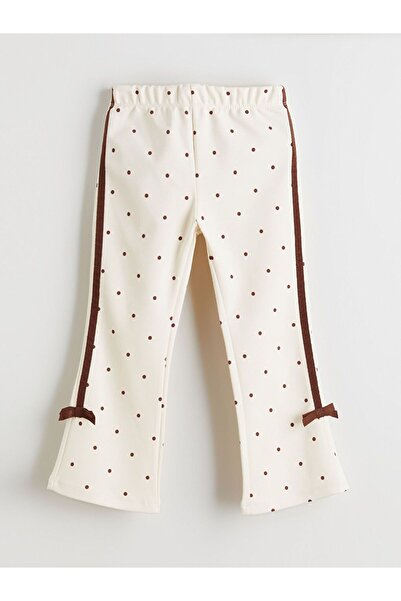 LC Waikiki Lcw Kids Bow Detail Flared Leg Girls' Leggings