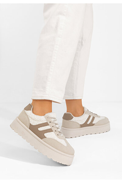 B T Shoes Sneakers cu platformă Luniva bej