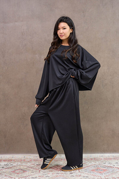 KÜÇÜĞÜM BUTİK Casual Black Two-Piece Set