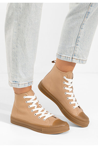 B T Shoes Tenisi inalti dama Thyora kaki