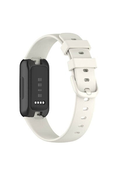 Edman curea compatibilă cu Fitbit Inspire 3, mărimea S, alb lunar